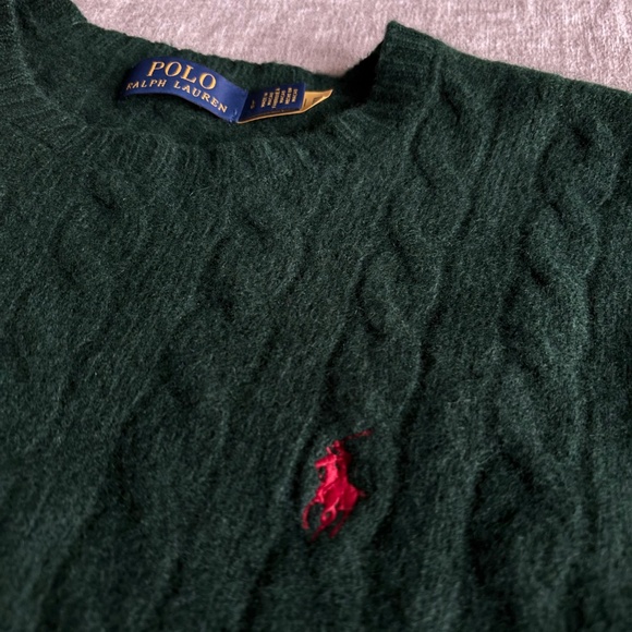 Ralph Lauren Moss Agate Men’s Wool Sweater size L ( Emerald Green) - Picture 5 of 5